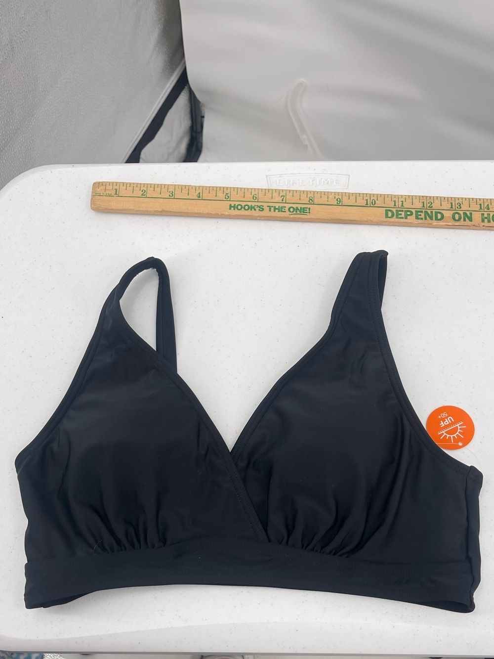 Charmo NWT black padded bikini top